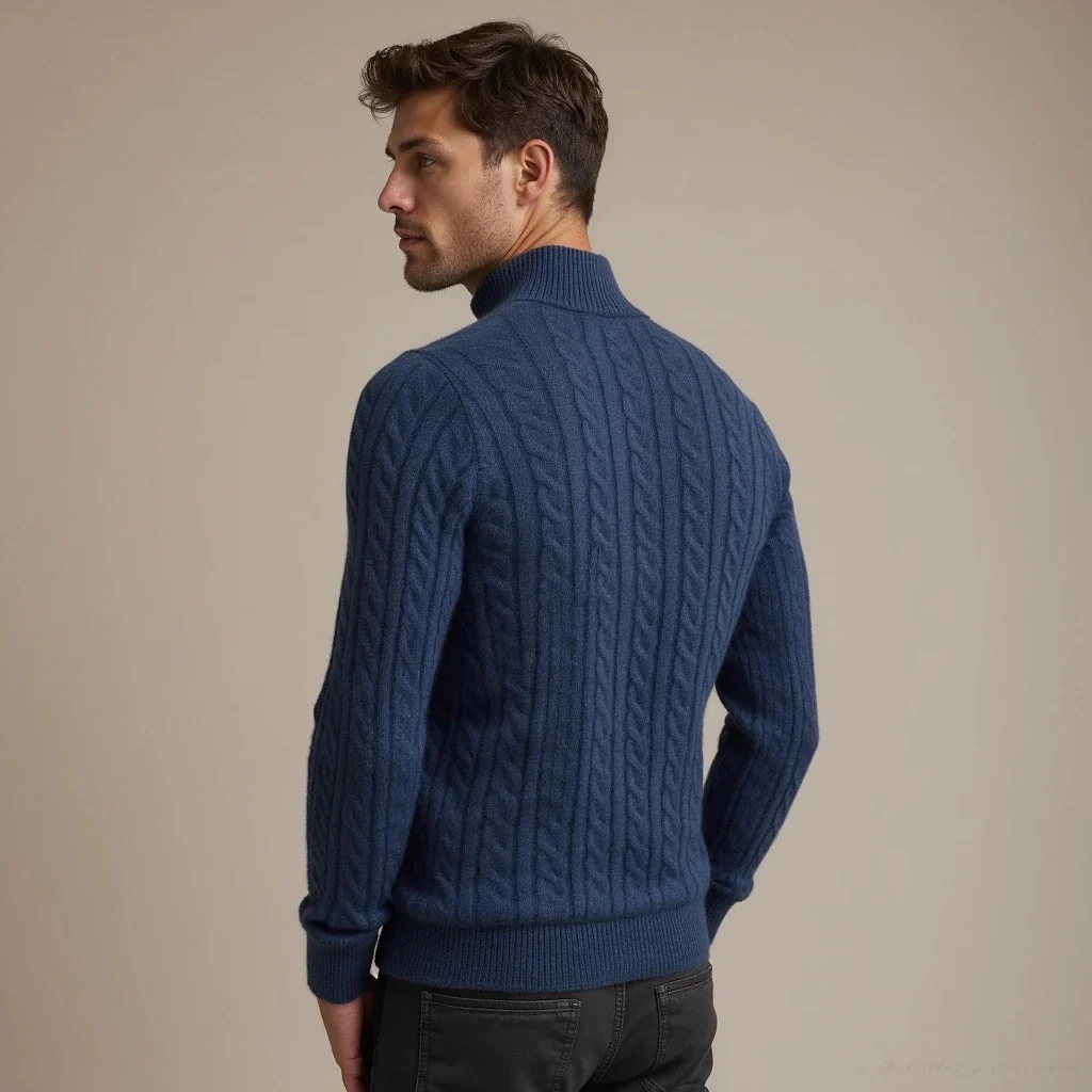 Aspen Cashmere Half-Zip Pullover - Image 4