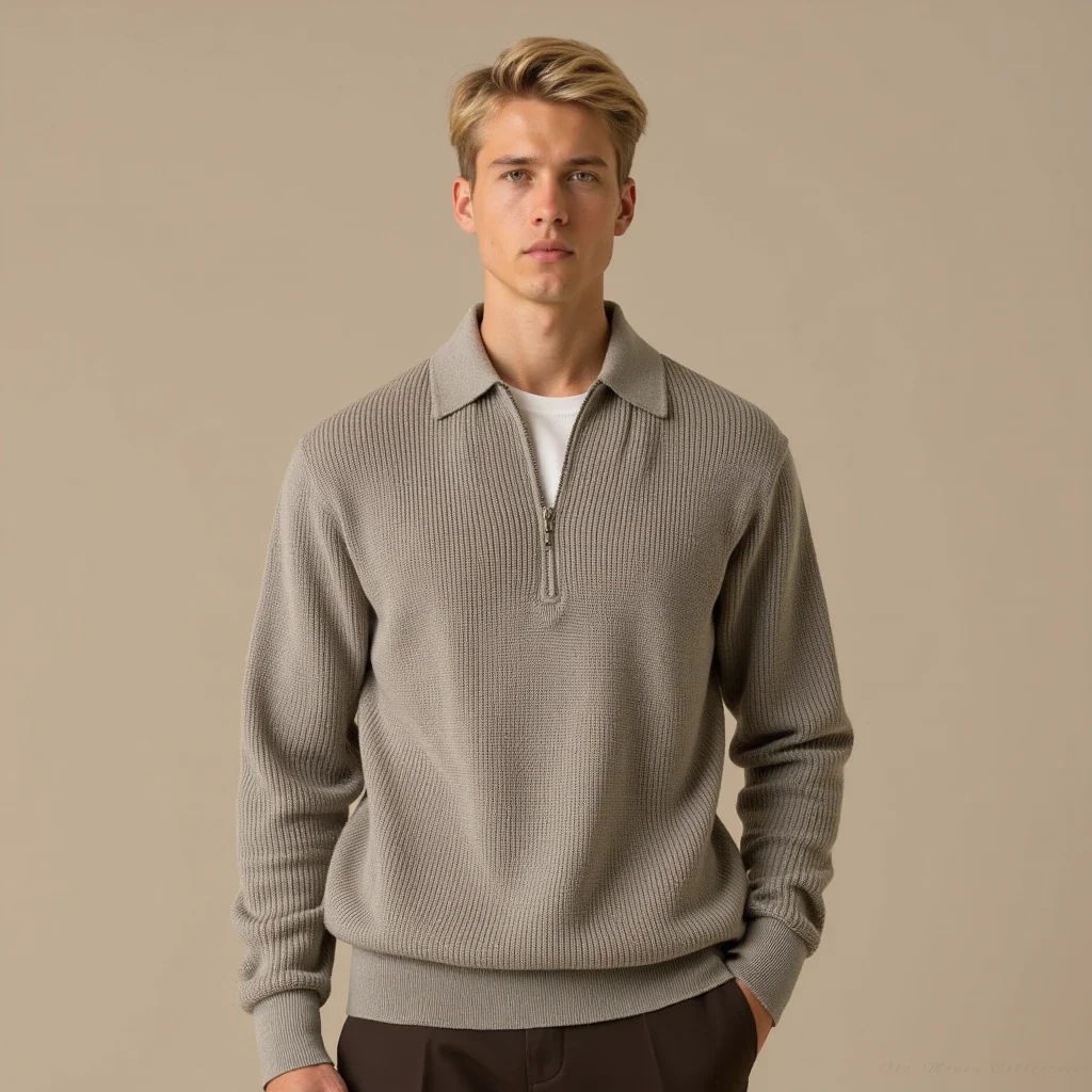 Aspen Knitted Zip-Up Sweater - Image 4