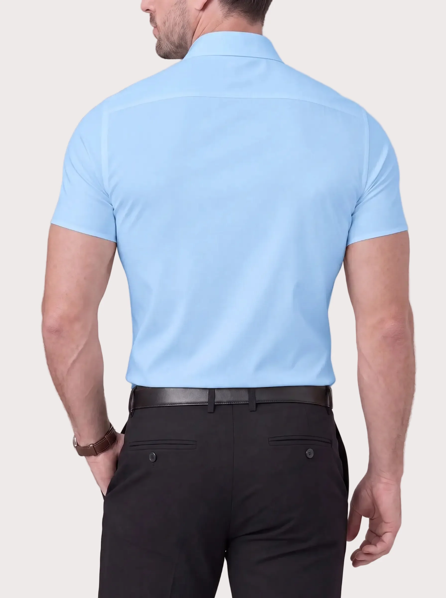 Camicia Elasticizzata Azzurro - Image 13