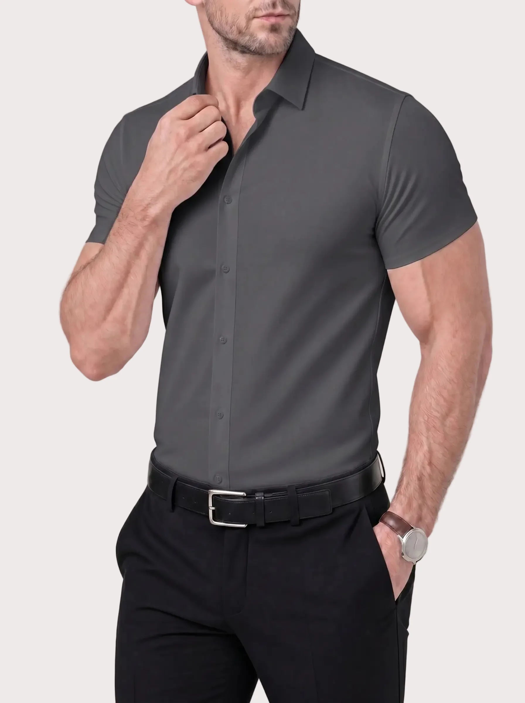 Camicia Elasticizzata Azzurro - Image 16
