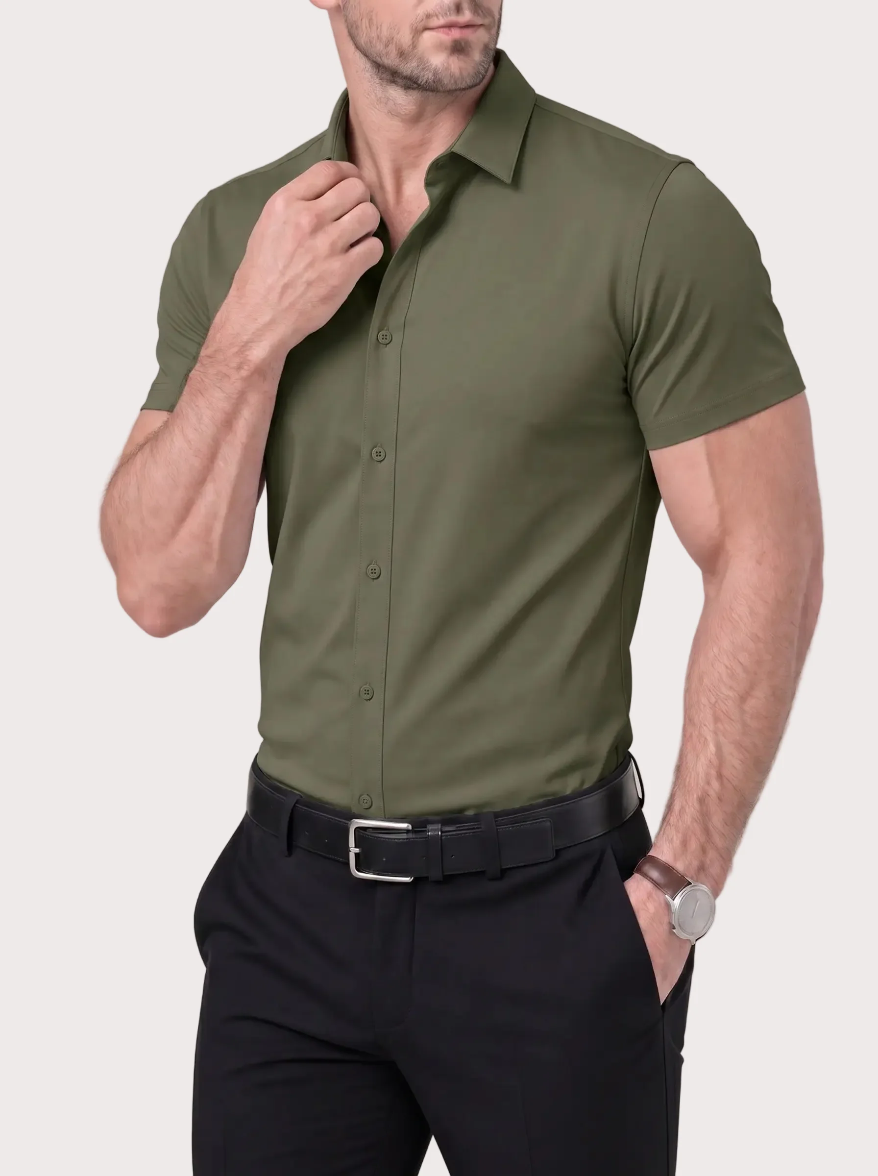 Camicia Elasticizzata Azzurro - Image 21