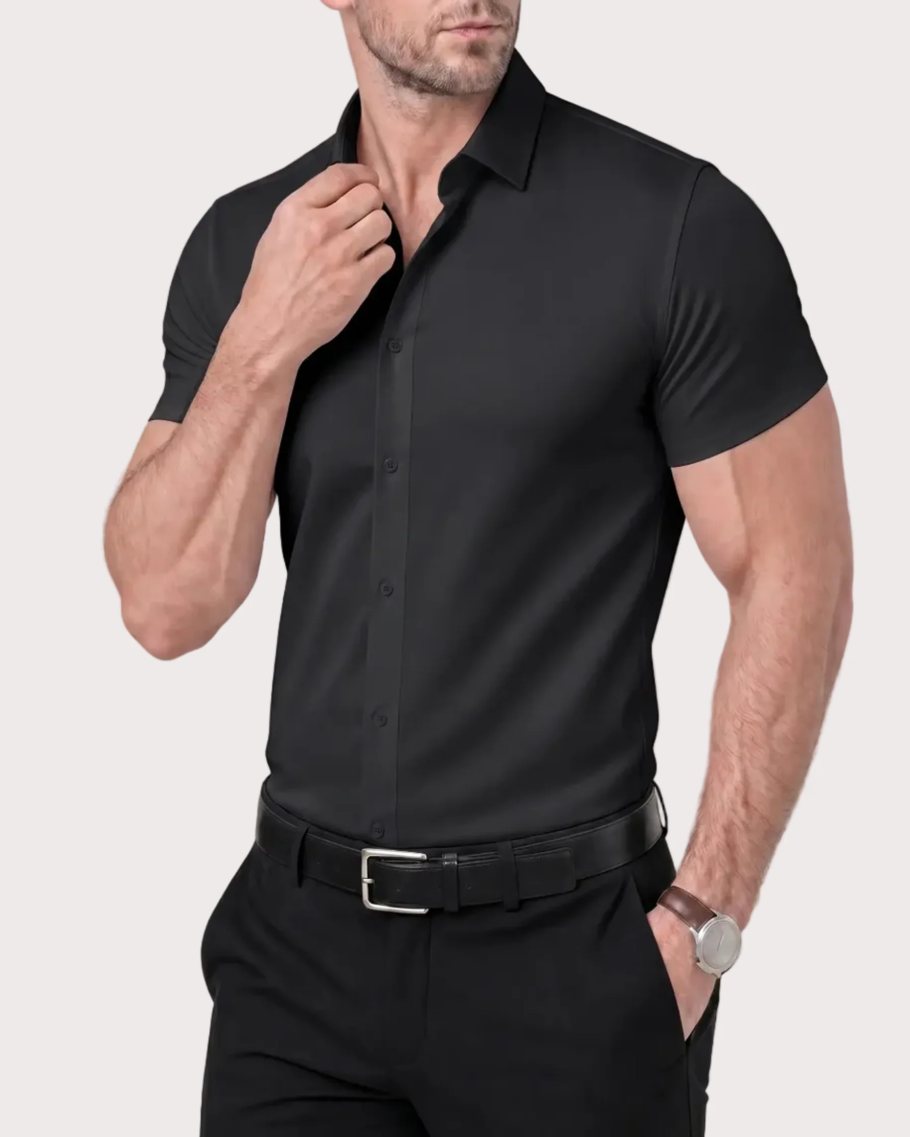 Camicia Elasticizzata Azzurro - Image 5