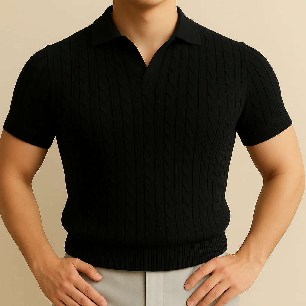 Classic Polo-Style Men’s T-Shirt - Image 2