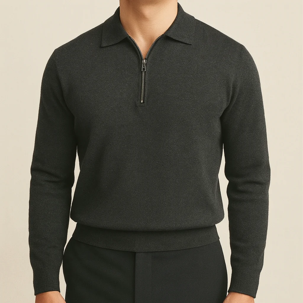 Essential Luxe Zip Sweater - Image 4