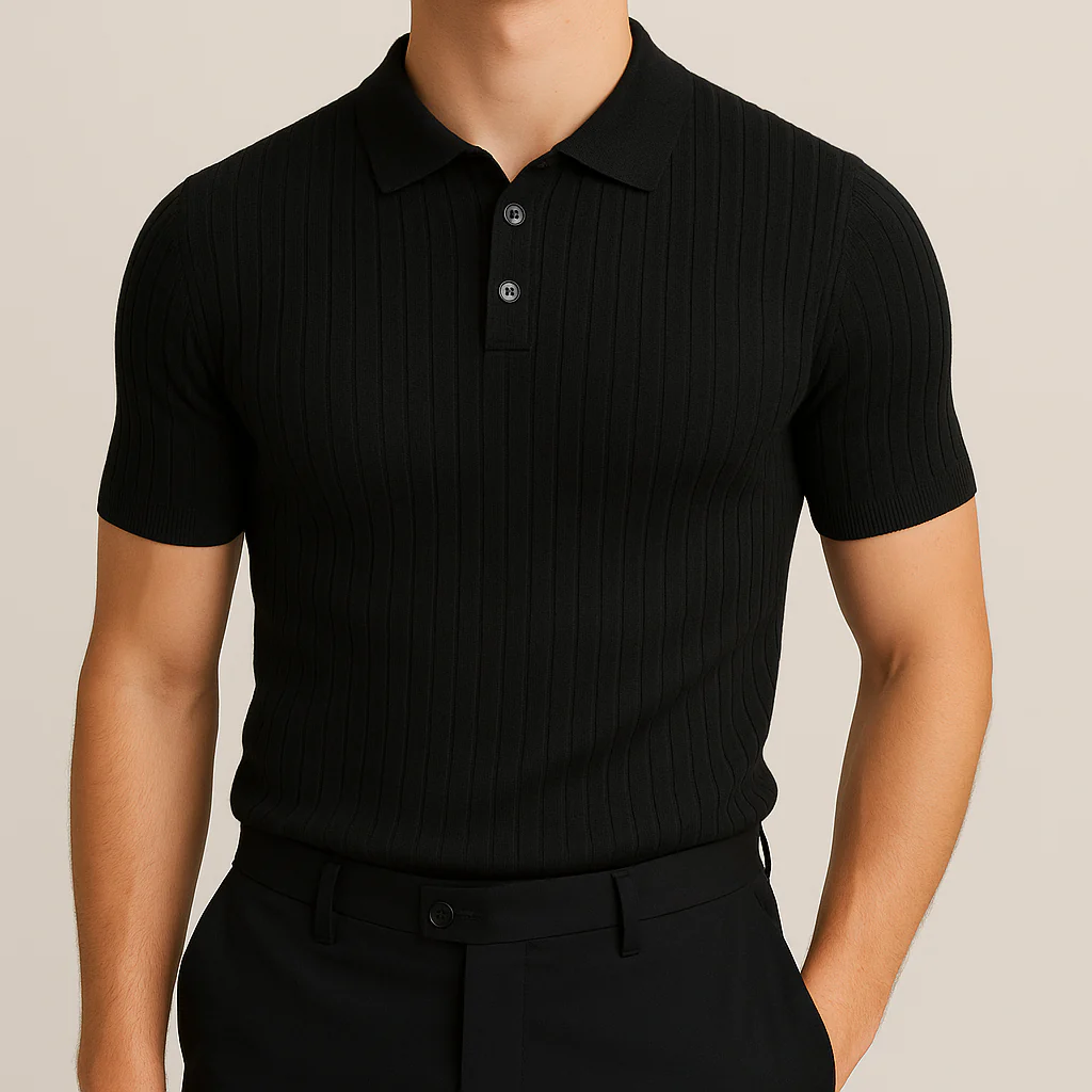 Elastic Casual Polo T-Shirt for Men