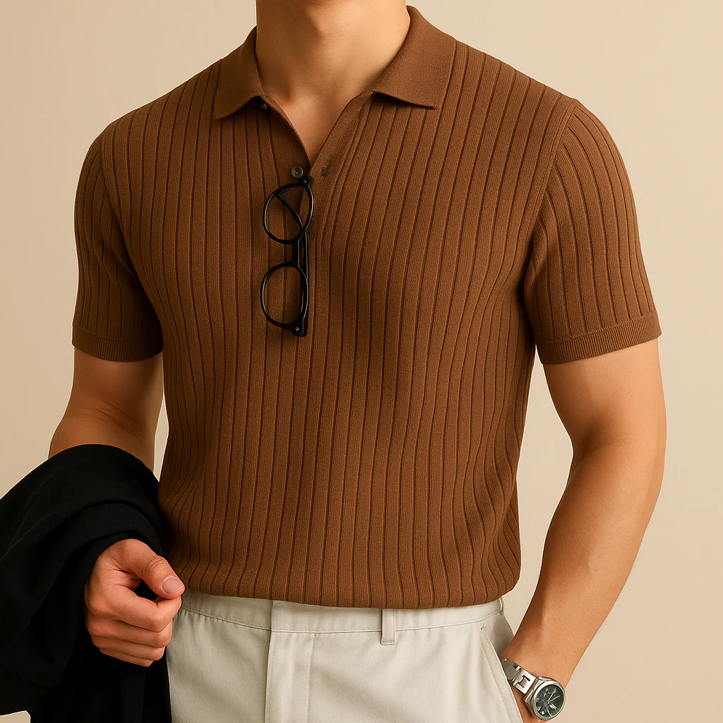 Elastic Casual Polo T-Shirt for Men - Image 11