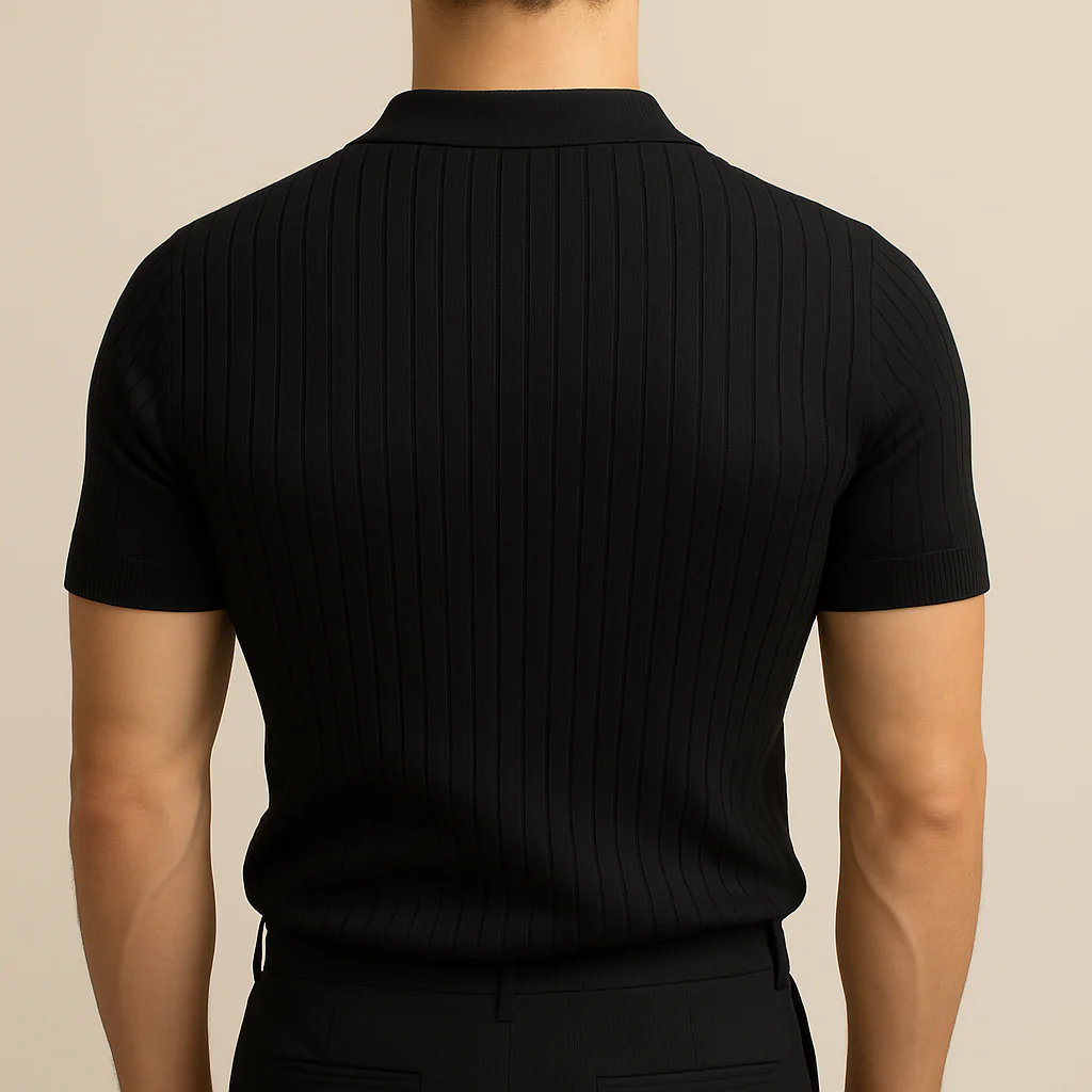 Elastic Casual Polo T-Shirt for Men - Image 7