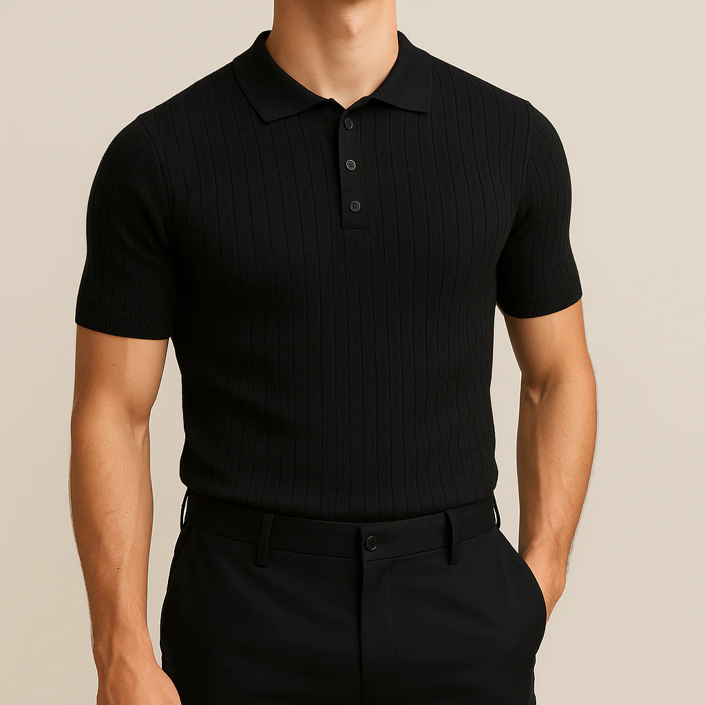 Elastic Casual Polo T-Shirt for Men - Image 9