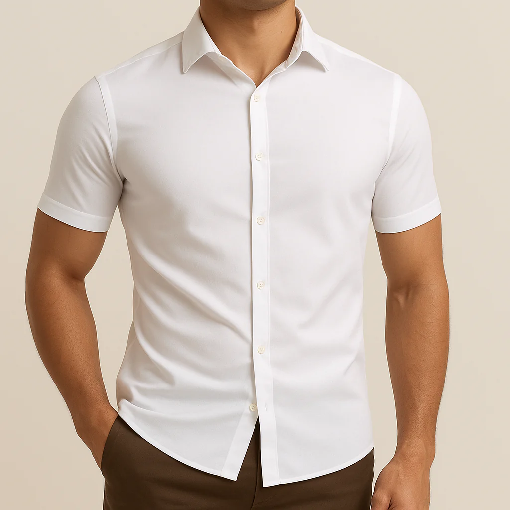 Fit Short Sleeve Bamboo Shirt - Image 3