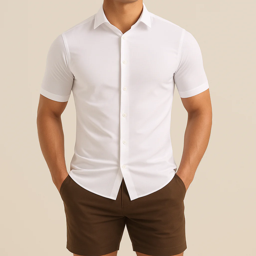 Fit Short Sleeve Bamboo Shirt - Image 4