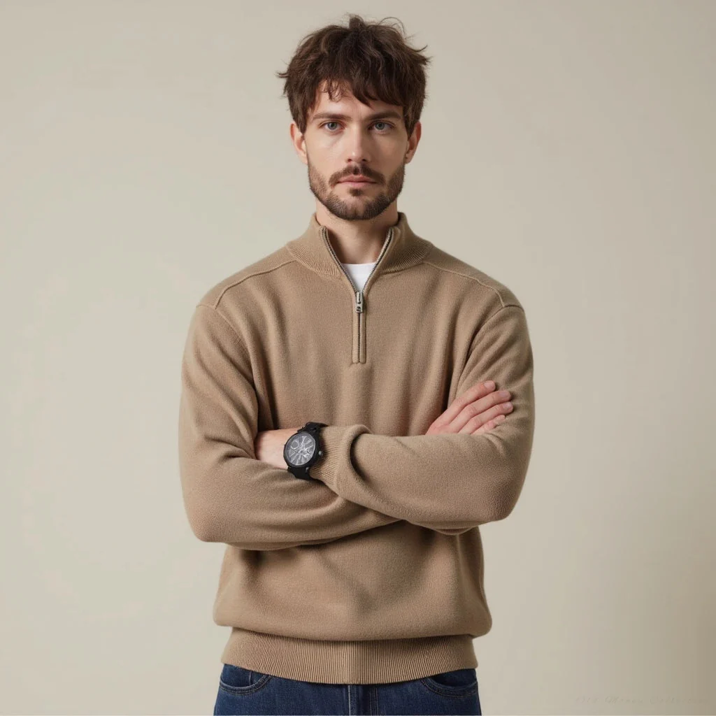 Lugano Merino Wool Half-Zip - Image 5