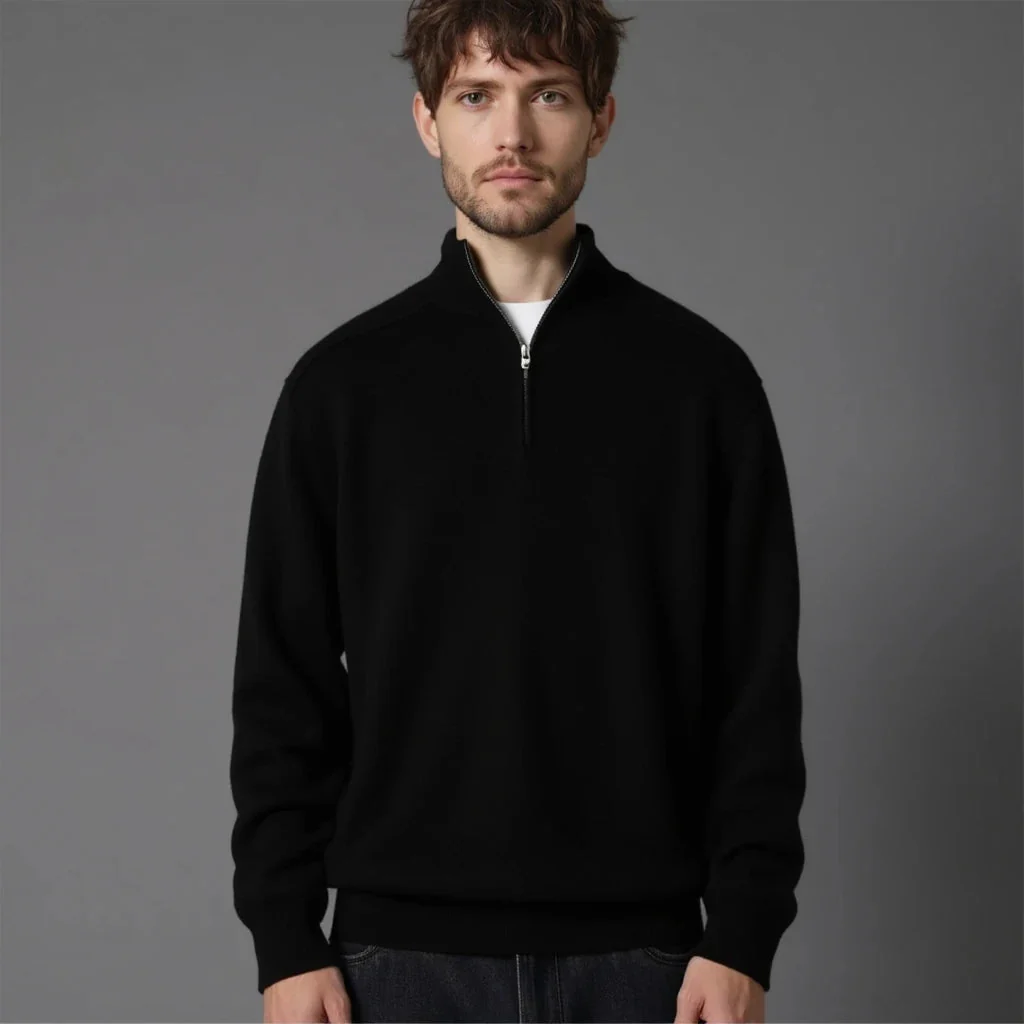 Lugano Merino Wool Half-Zip - Image 6