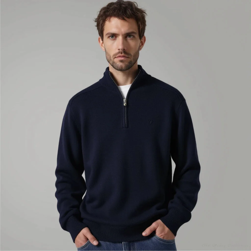 Lugano Merino Wool Half-Zip - Image 7