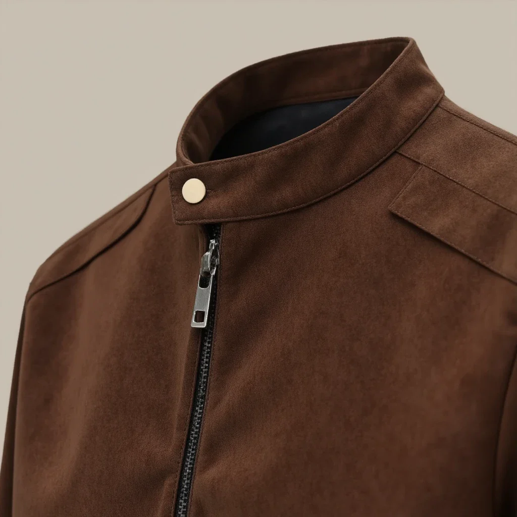Luxe Suede-Leather Jacket - Image 3