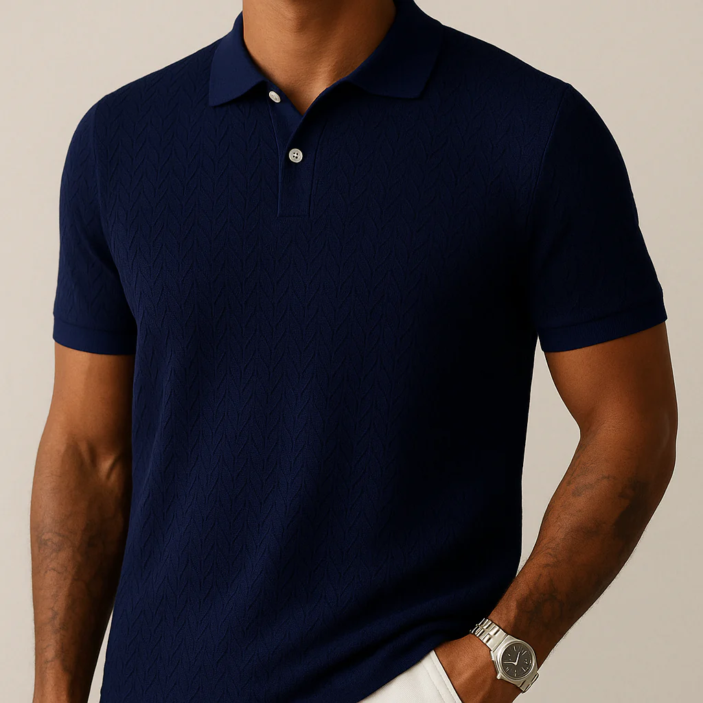 Men's Polo Shirt Modern Lapel Collar - Image 4