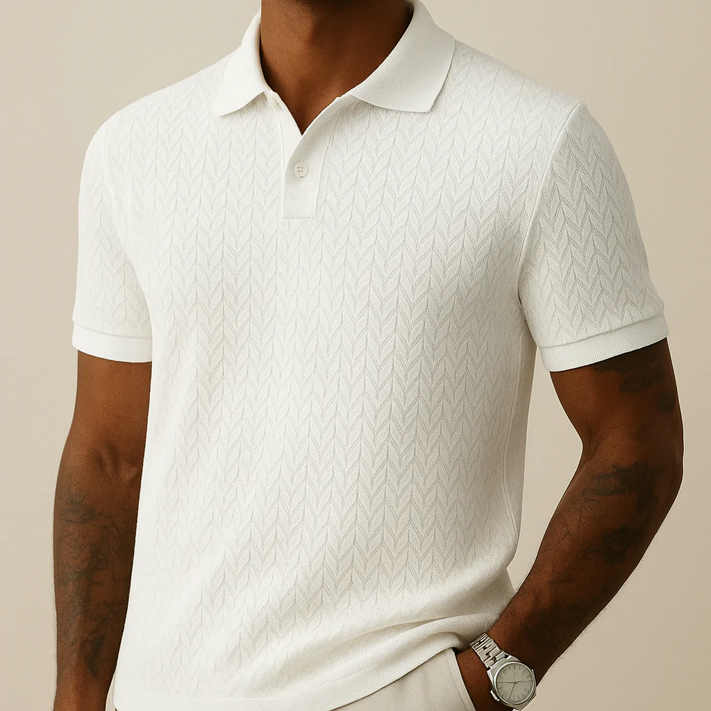 Men's Polo Shirt Modern Lapel Collar - Image 5