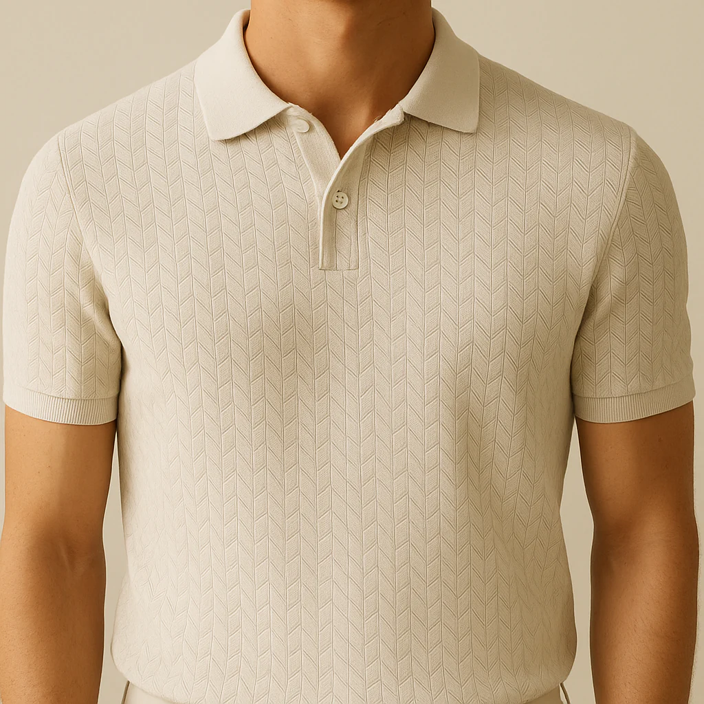 Men's Polo Shirt Modern Lapel Collar - Image 7