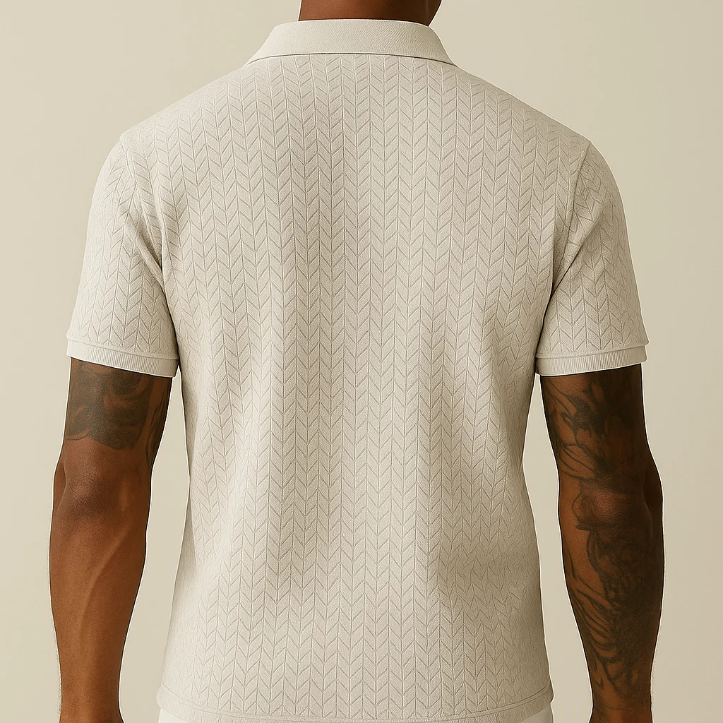 Men's Polo Shirt Modern Lapel Collar - Image 8