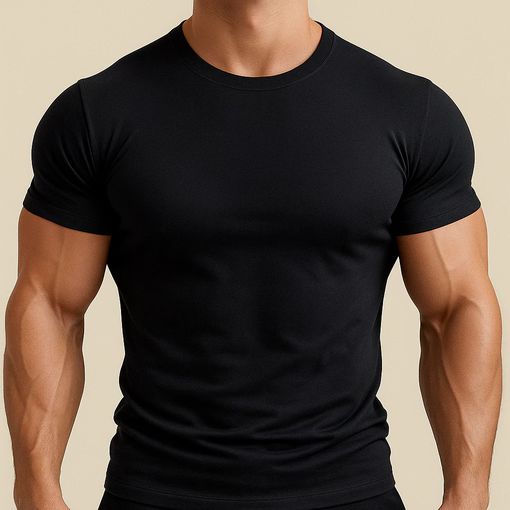 Men's Slim Fit Cotton T-Shirt - Image 2