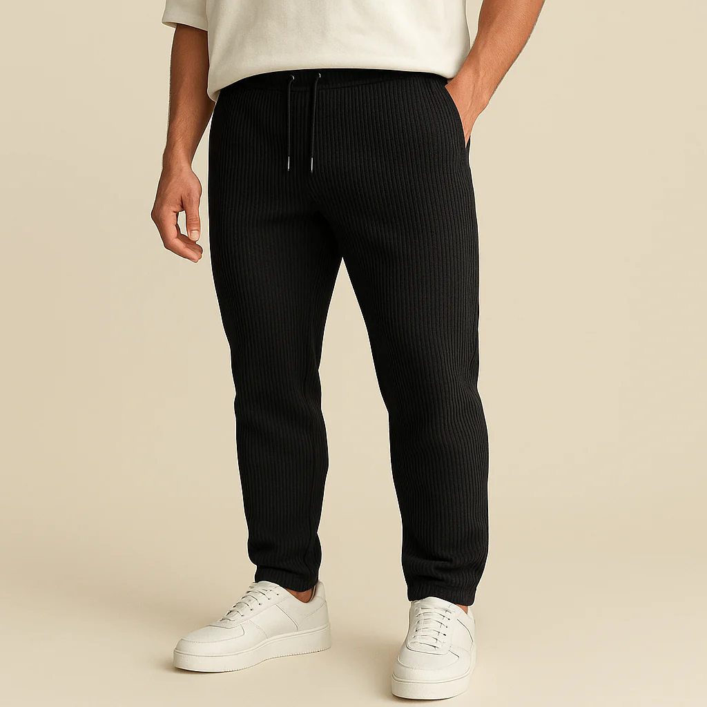 Ribbed Tube Leg Trousers - Image 2