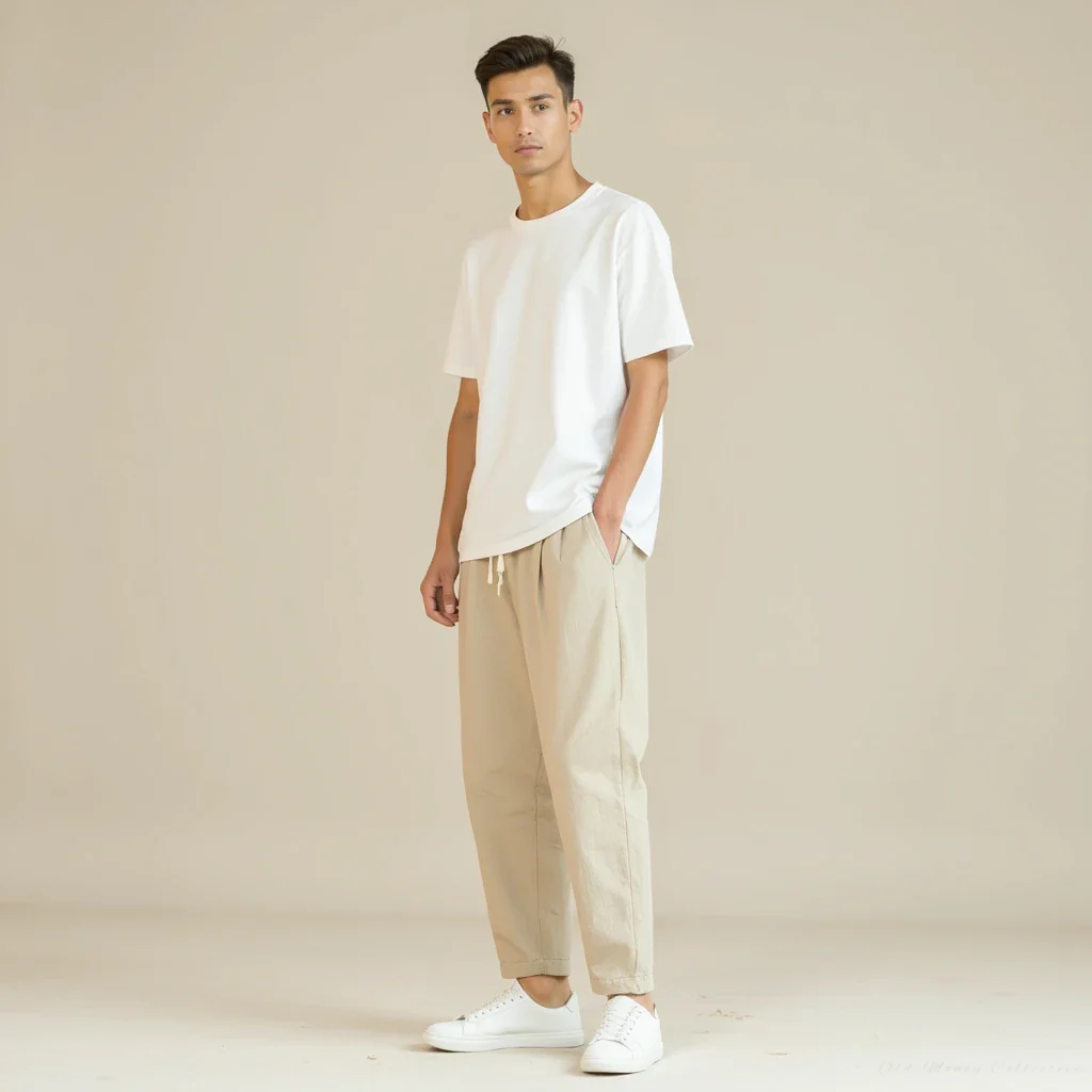 Santorini Linen-Cotton Pantalon - Image 4