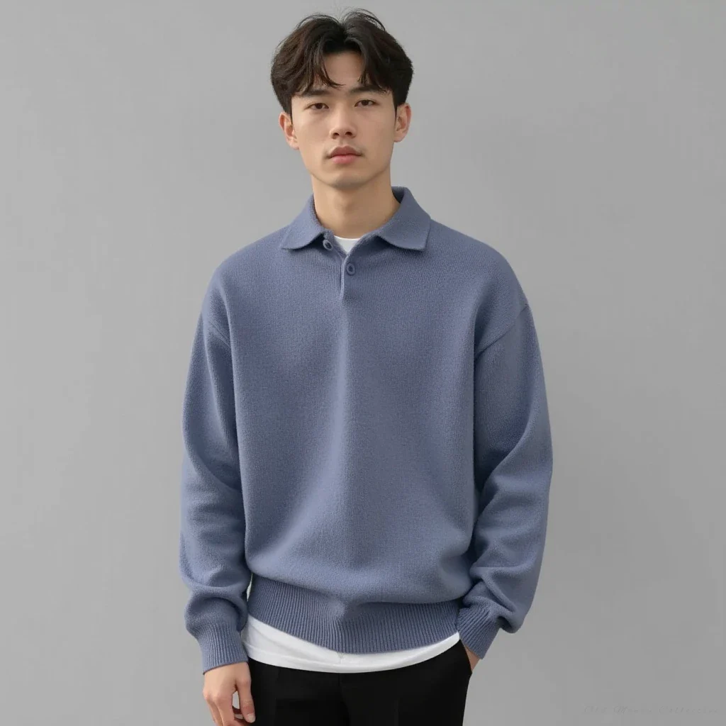 The Cortina Wool Button Half-Zip Sweater - Image 5