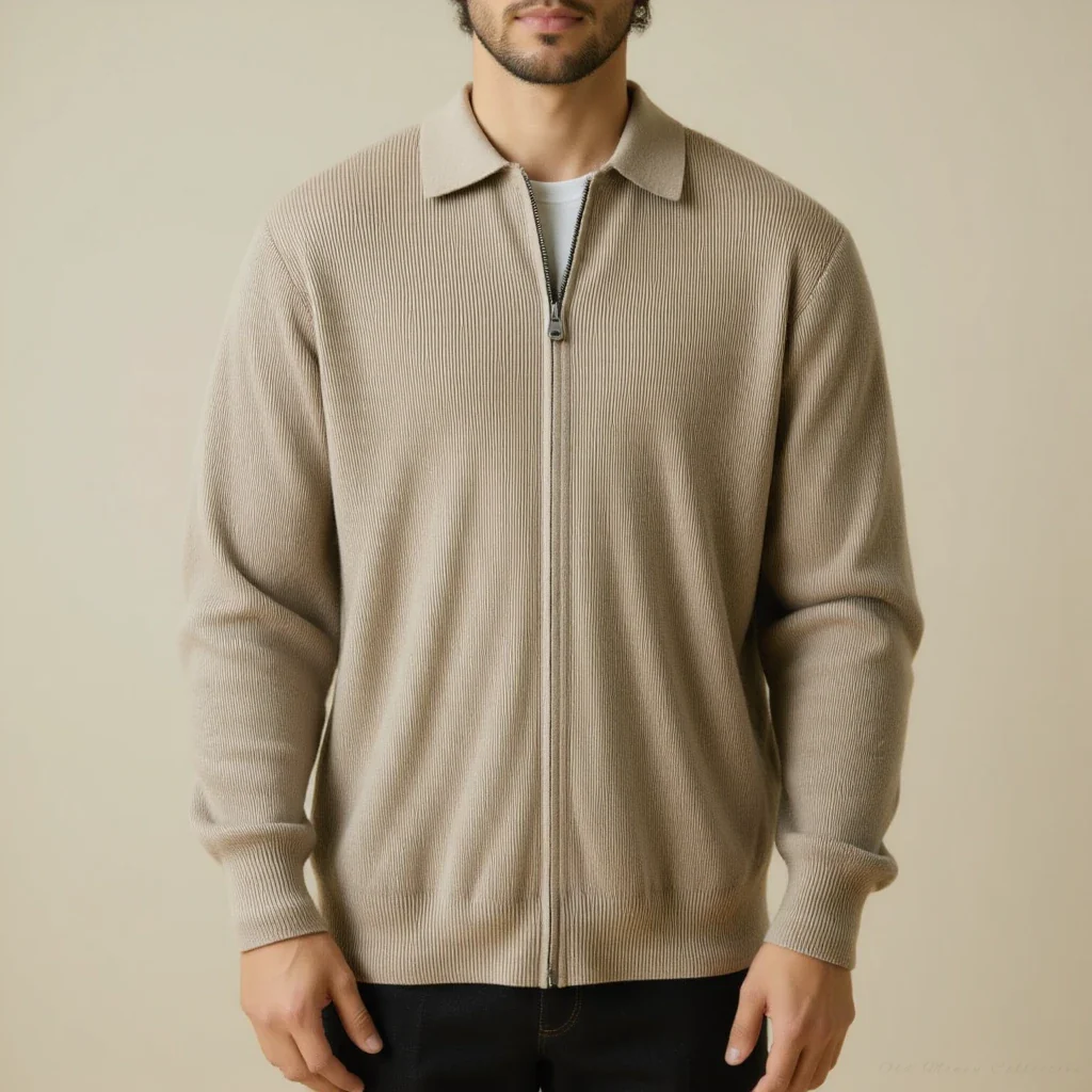 Veneto Wool Zip Sweater - Image 7