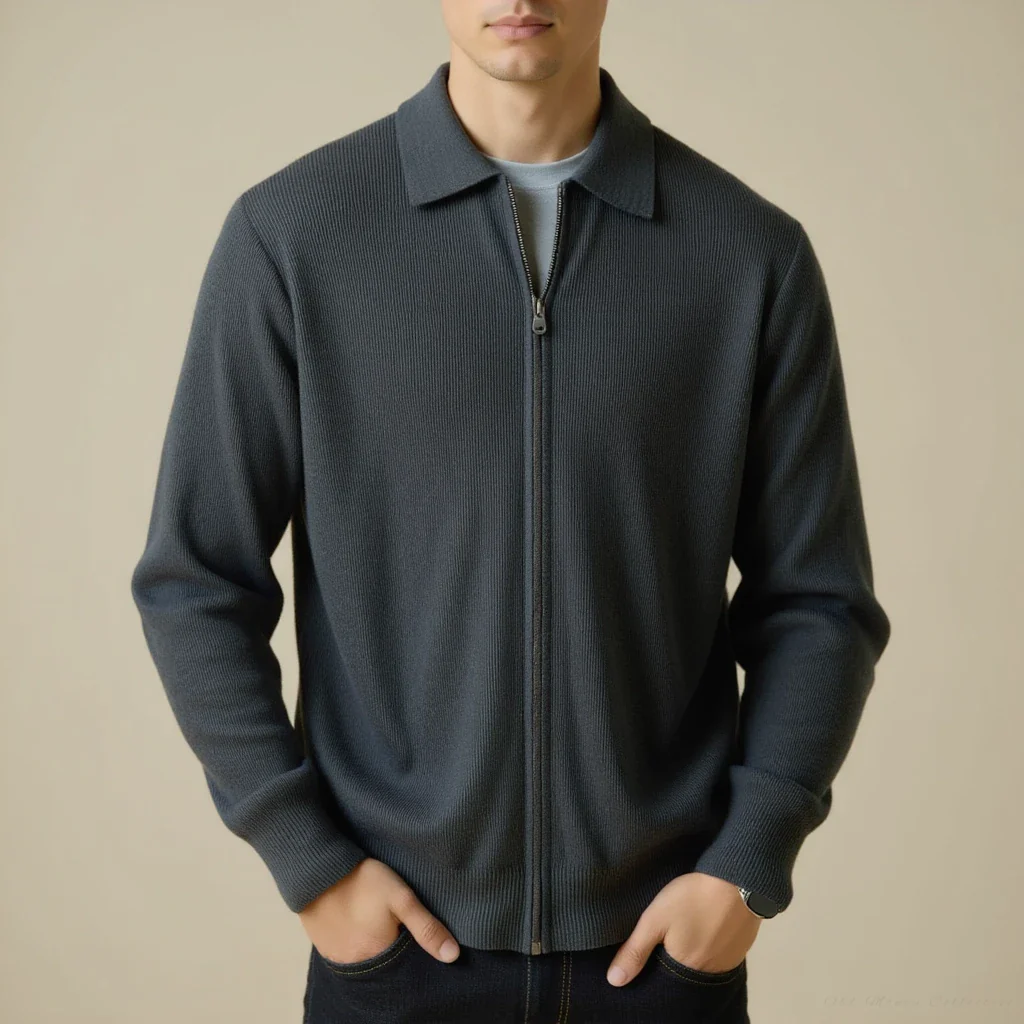 Veneto Wool Zip Sweater - Image 5